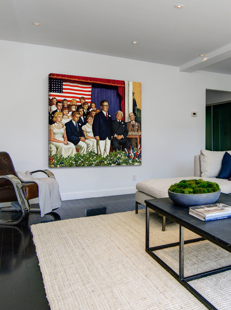 "High School Commencement Address" Print on Canvas by Amos Sewell