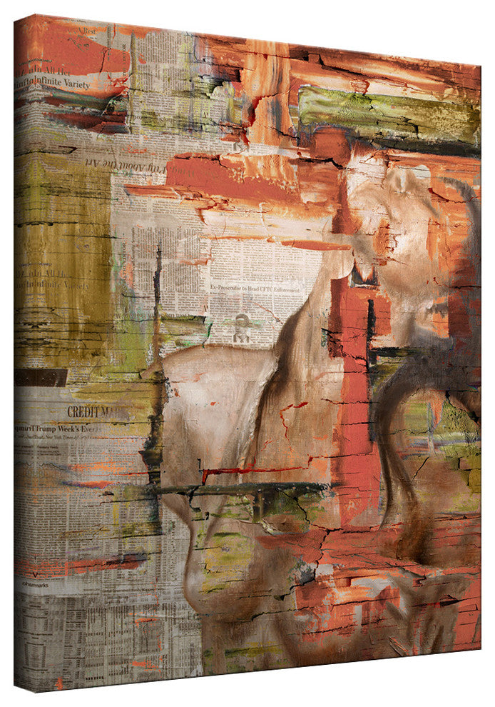 Abstract Girl Oversized Canvas Wall Art