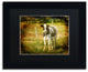 Lois Bryan 'Handsome Holstein' Art, Black Frame, Black Matte, 14"x11"