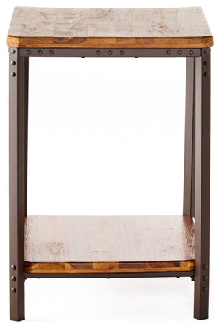 GDF Studio Moorhead Wood Finish End Table