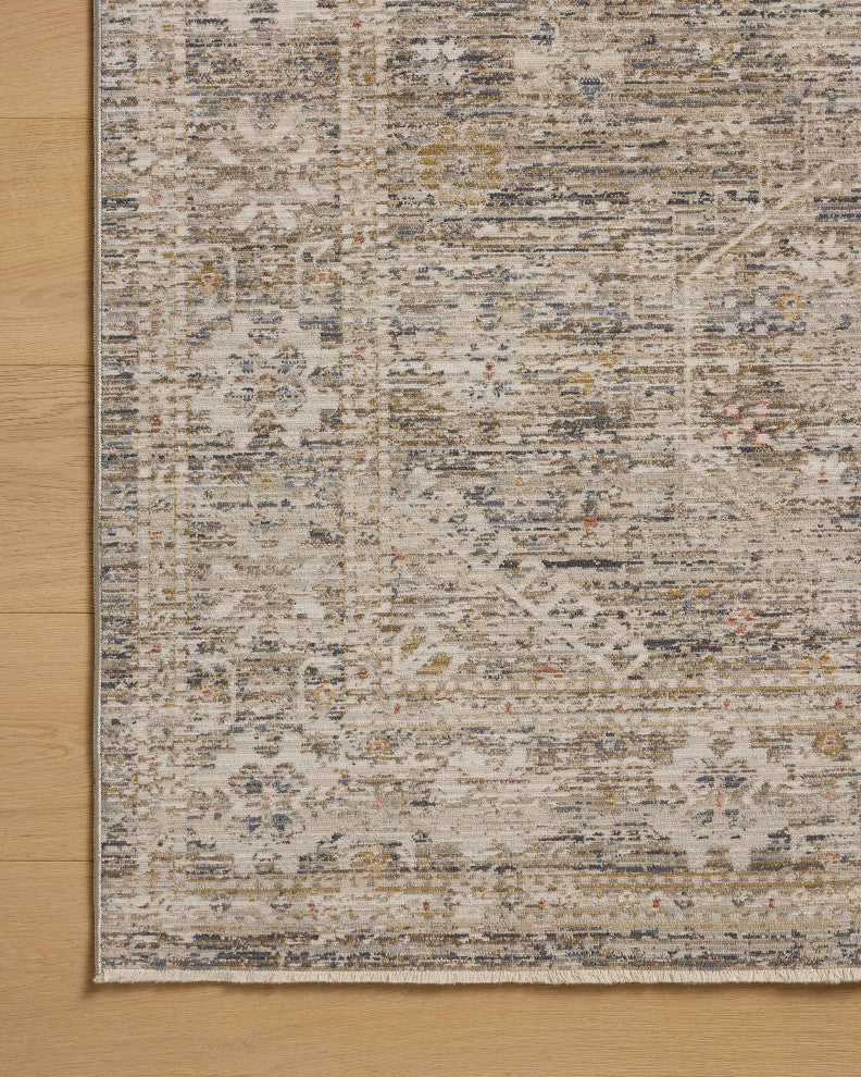 Chris Loves Julia x Loloi Ida Taupe / Multi 3''-6" x 5''-6" Accent Rug