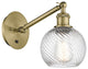 Innovations 317-1W-AB-G1214-6-LED 1-Light Sconce, Antique Brass