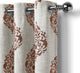 Navara Medallion Room Darkening Window Curtain, Cinnamon Red, 52"x95"