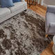 Weave & Wander Armada Plush Shag Rug, Gray, 4'9"x7'6"