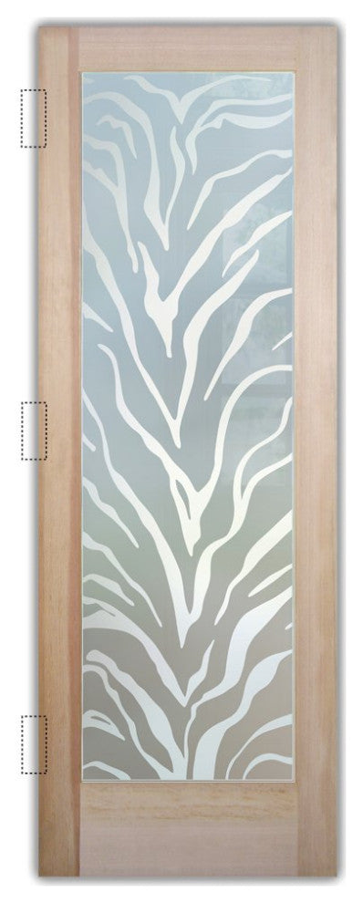 Interior Prehung Door or Interior Slab Door - Tiger Stripes - Douglas Fir...