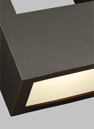 Testa Extra Large LED Outdoor Wall Lantern, Antique Bronze