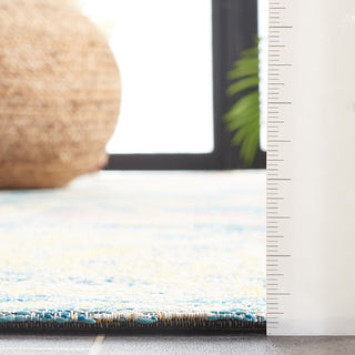 Safavieh Barbados Collection Indoor-Outdoor, BAR512 Rug, Light Blue/Ivory, 8'x10'5"