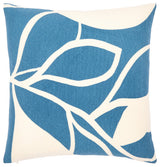 Surya Natur Dark Blue Pillow Shell With Down Insert 20"H X 20"W