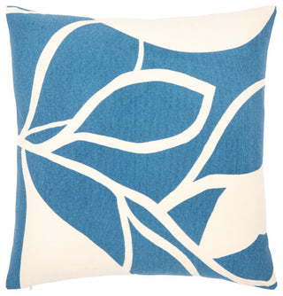 Surya Natur Dark Blue Pillow Shell With Down Insert 20"H X 20"W