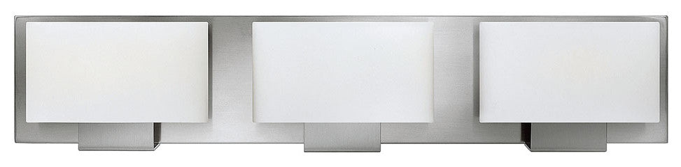 Hinkley Mila Medium Three Light Vanity, Brushed Nickel