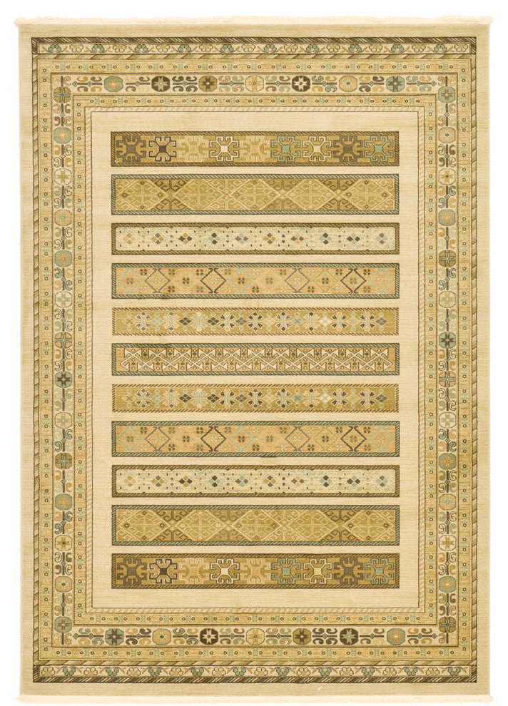 Unique Loom Ivory Pasadena Fars 7'x10' Area Rug