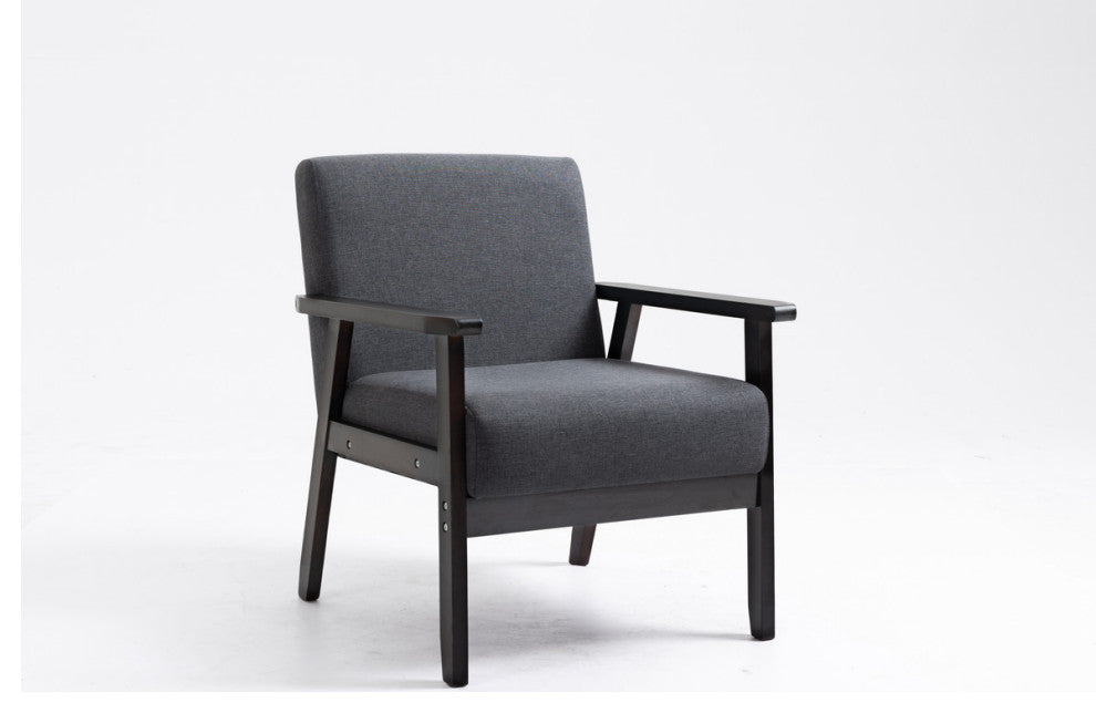 Bahamas Linen Chair, Dark Gray