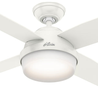Hunter Fan Company 44" Dempsey Fresh White Ceiling Fan With Light/Remote