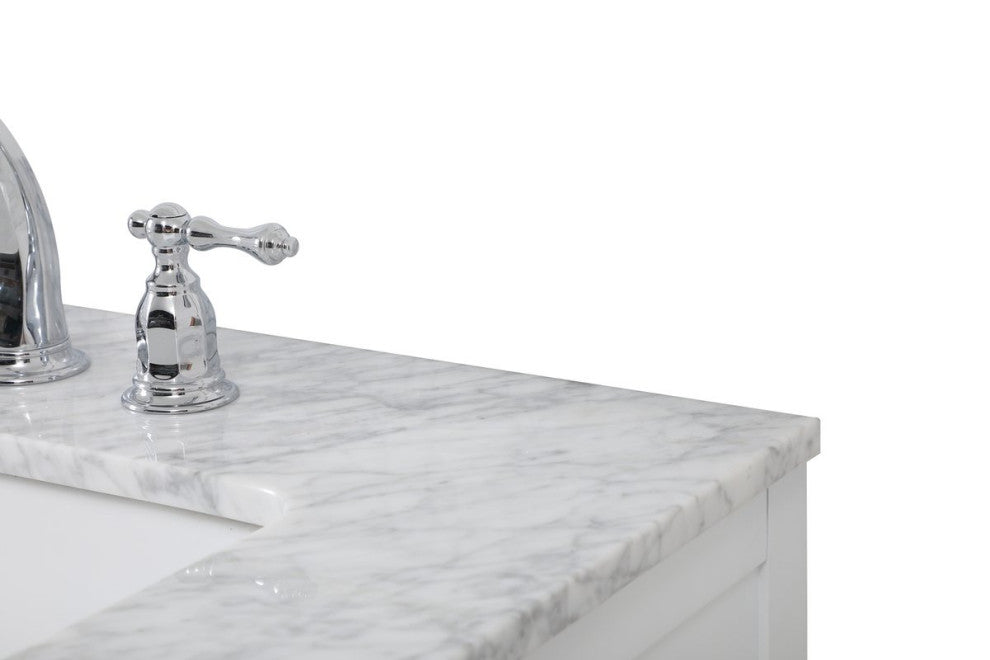 Home Living 22" Farmhouse White-Light Bathroom Vanity