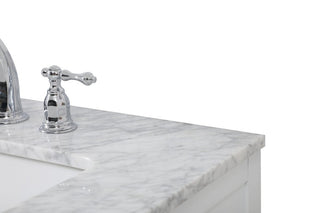 Home Living 22" Farmhouse White-Light Bathroom Vanity