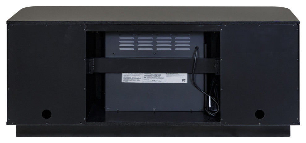Modern 60" Fireplace Console Entertainment, Black