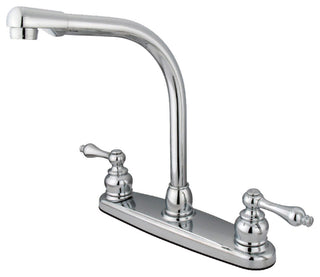 Kingston Brass Centerset Kitchen Faucet, Polished Chrome