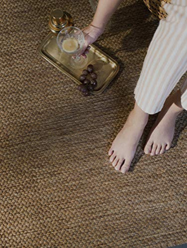 Outdoor Collection Accent Area Rug - Bacteria Resistant Rug, Neutral, 7'10"x10'