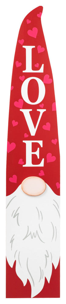 42"H Valentine's Wooden Gnome Porch Decor
