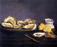 Edouard Manet Oysters, 20"x25" Wall Decal