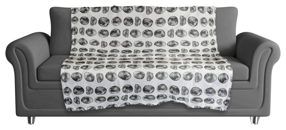 Moon Phases Pattern 50"x60" Coral Fleece Blanket