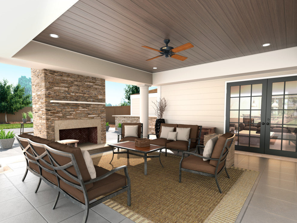 Hunter Fan Company 52" Outdoor Original Black Ceiling Fan