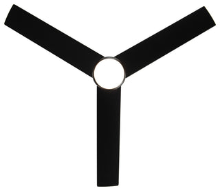 48-inch Modern 3CCT LED Black Ceiling Fan with Remote