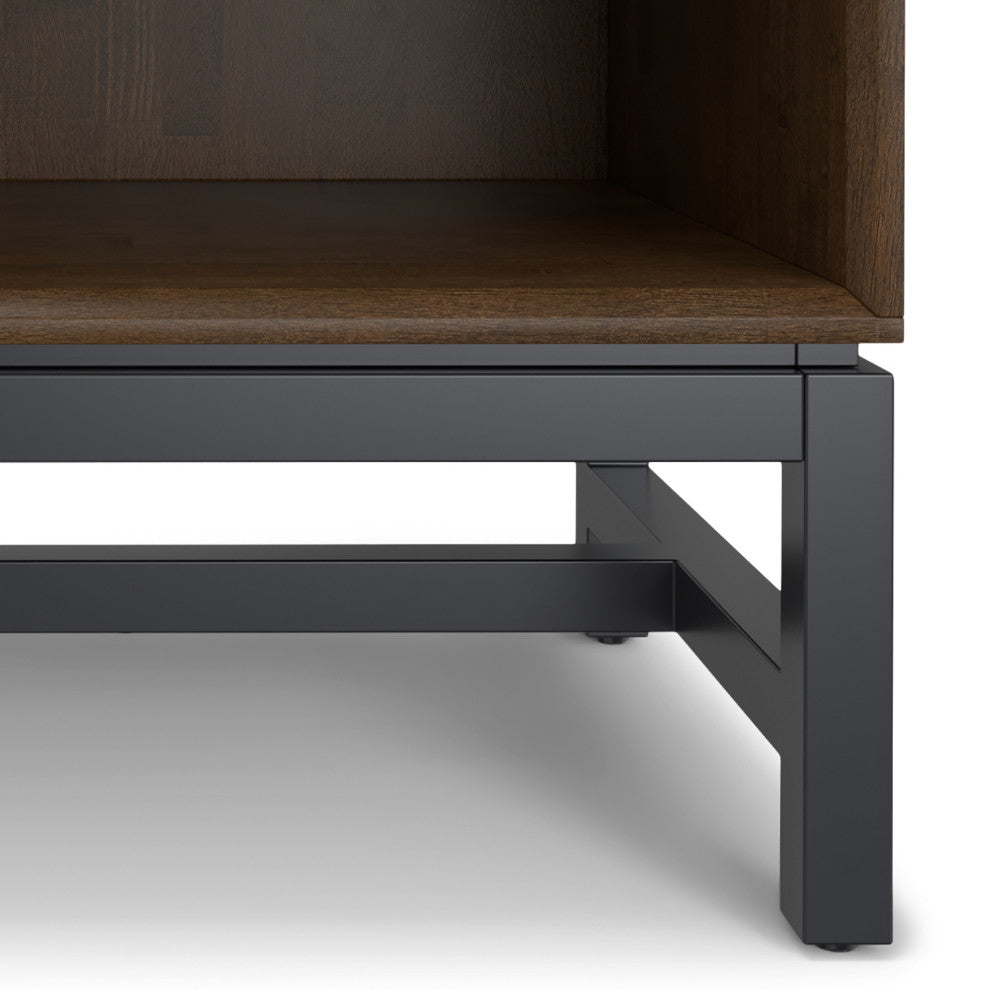 Banting Solid Hardwood Mid Century Nightstand, Walnut Brown