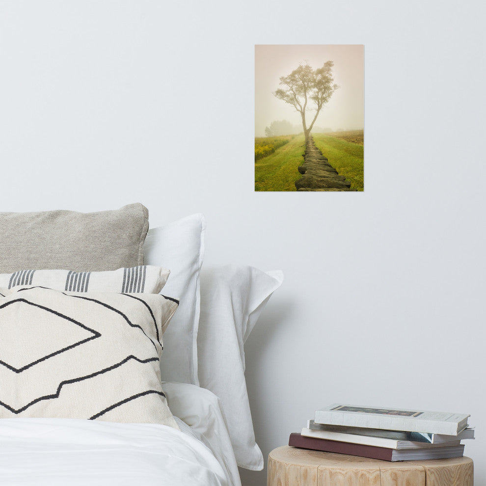 Wall Art Print Landscape Photograph Calming Morning Rural Unframed, 12" X 16"