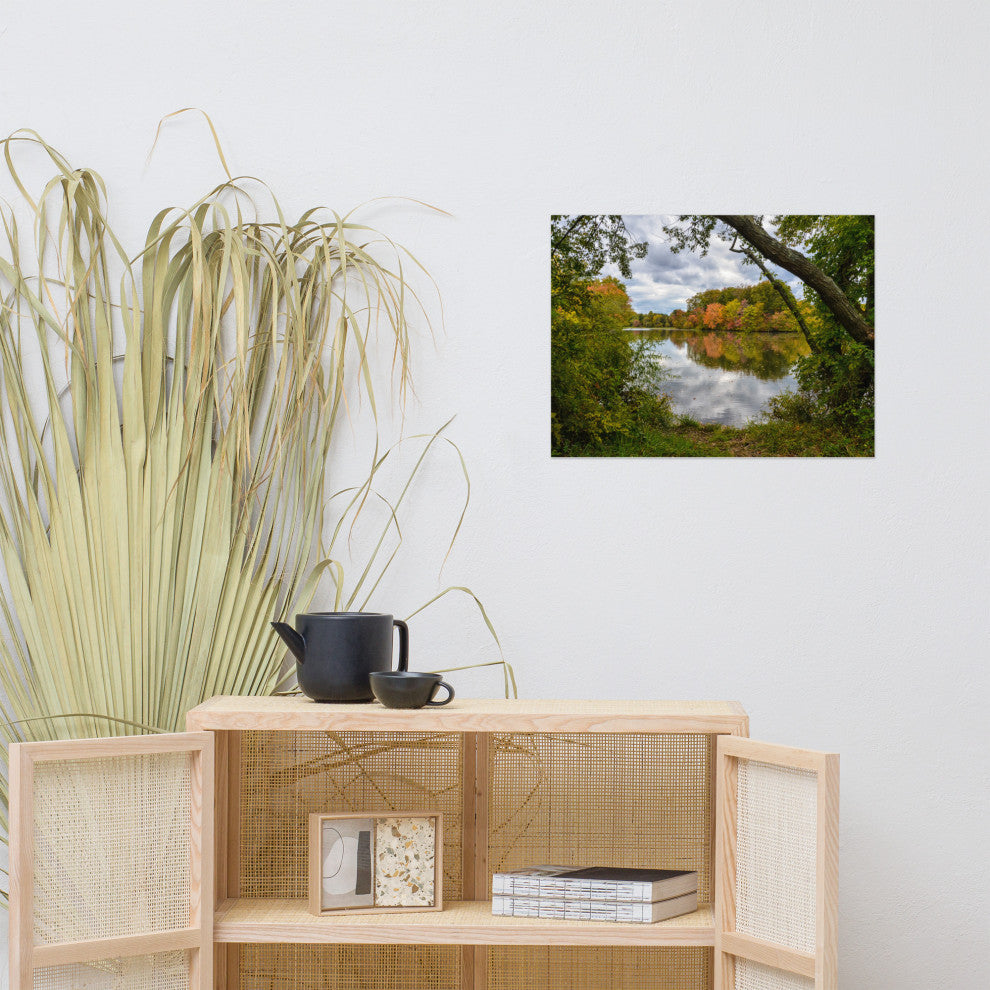 Lost in Autumn Color Landscape Photo, Rural Unframed Wall Art Print, 18" X 24"