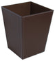 Ecopelle 2603 Paper Waste Basket in Dark Brown