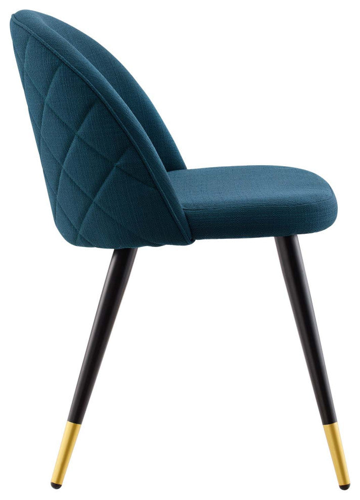 Cordial Upholstered Fabric Dining Chairs - Set of 2-Azure