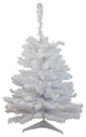 3' Pre-Lit LED Snow White Medium Artificial Christmas Tree Clear Lights