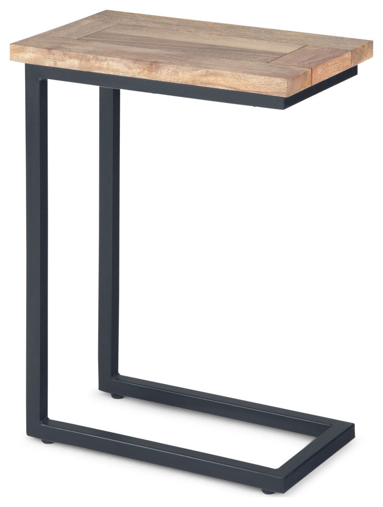 Skyler C Side Table With Marble Top, Natural