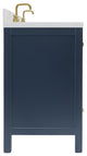 Ariel Cambridge 60" Double Rectangle Sinks Vanity, Carrara Quartz