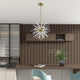 Uptown 6 Light Antique Brass Pendant Chandelier