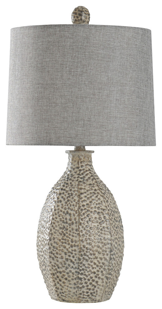 Laurie Table Lamp, Bokava, Textured Gray