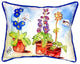 Betsy Drake Potted Flowers Small Indoor/Outdoor Pillow 11x14