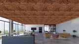 Antique Copper 3D Ceiling Panels, 2'x2', 40 Sq Ft, Pack of 10