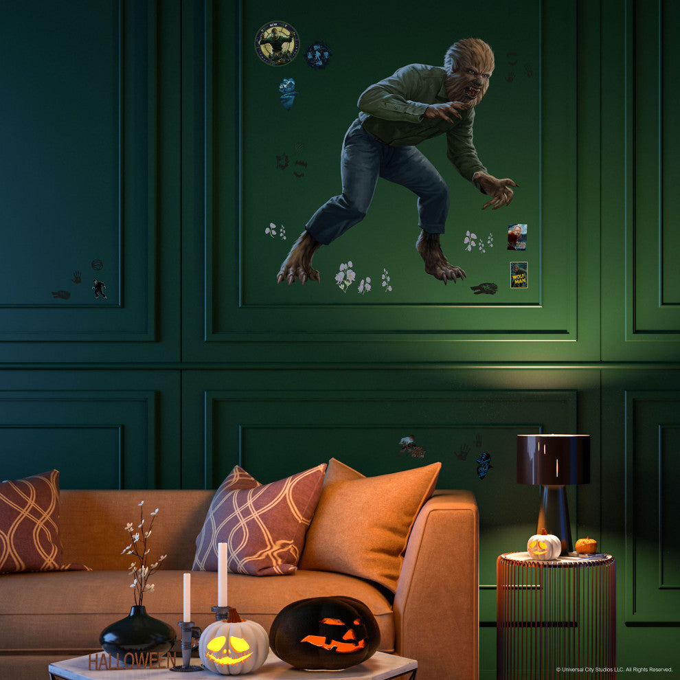 Classic Monsters The Wolf Man Giant Peel and Stick Wall Decals