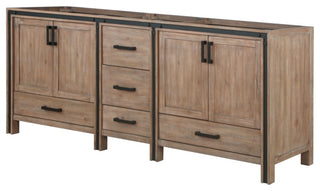 Ziva 84" Rustic Barnwood Vanity Cabinet Only