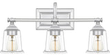 Nicholas 3-Light Bath Vanity, Polished Chrome