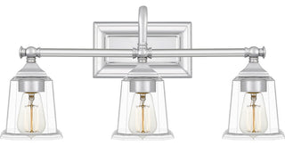 Nicholas 3-Light Bath Vanity, Polished Chrome