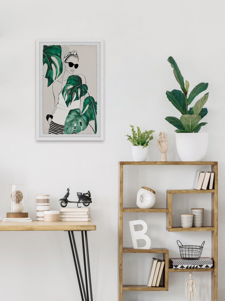 "Summer Girl" Framed Painting Print, 16x24