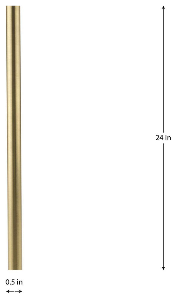 Brushed Gold Finish Accessory Extension Kit 24"