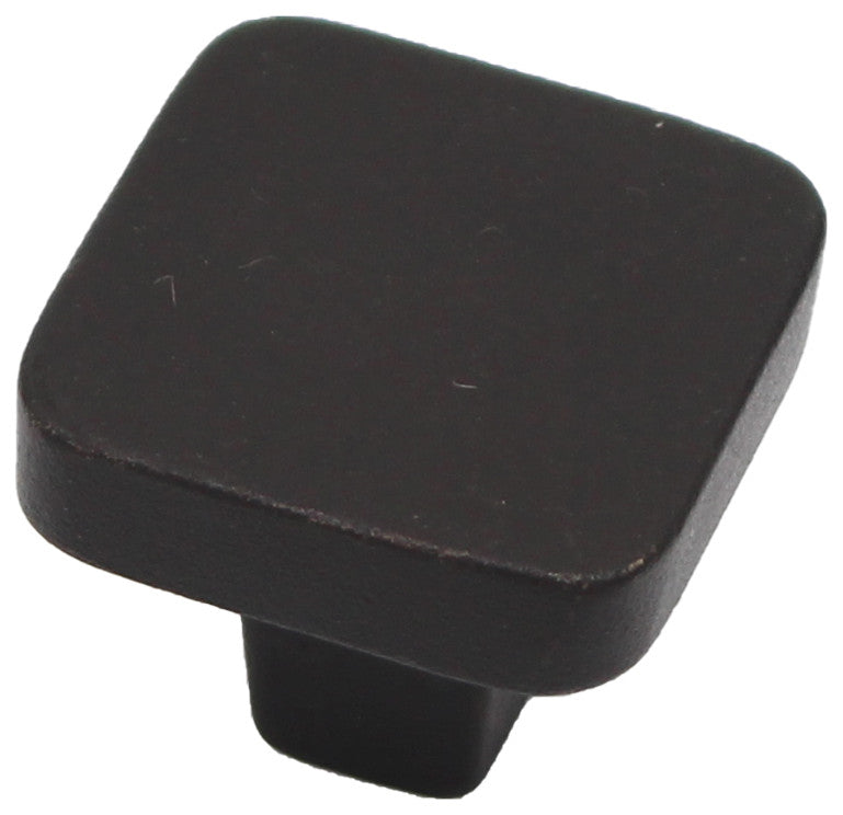 Milano Knob, Black Bronze, Square Knob