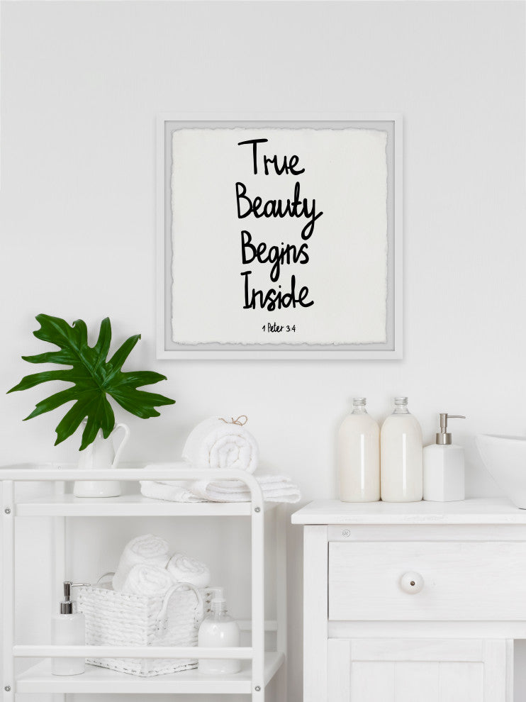 "True Beauty" Framed Painting Print, 24x24