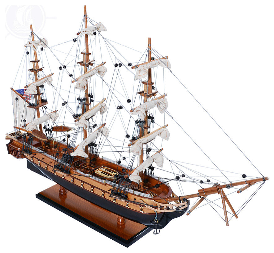 Uss Contitution Small Museum-quality Fully Assembled Wooden Model Ship