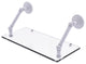 Prestige Que New 18" Floating Glass Shelf, Matte White