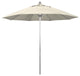 9' Silver Anodized Push Lift Fiberglass Rib Aluminum Umbrella, Olefin, Antique B
